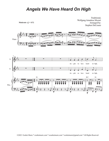 Angels We Have Heard On High (Vocal Trio - (SAB)