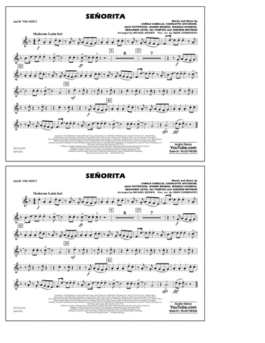 Señorita (arr. Carmenates and Brown) - 2nd Bb Trumpet