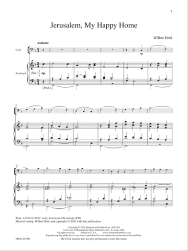Jerusalem, My Happy Home (Downloadable)