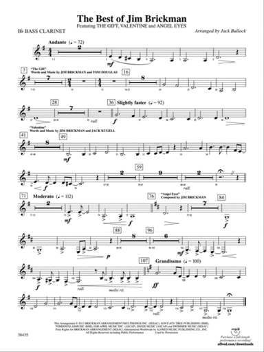 The Best of Jim Brickman: B-flat Bass Clarinet