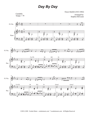 Day By Day (Flute or Violin solo and Piano)