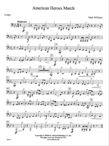 American Heroes March: Tuba
