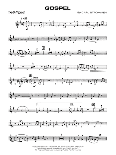 Gospel: 2nd B-flat Trumpet