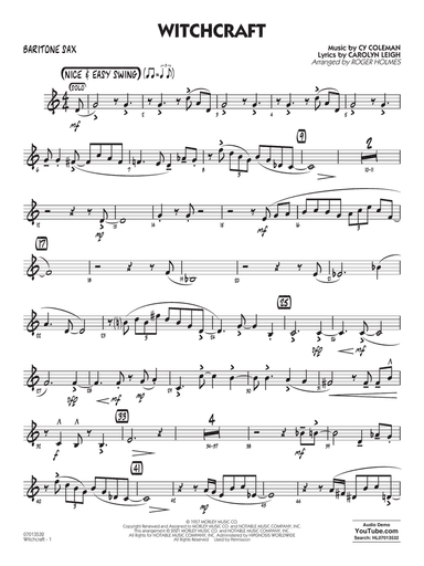 Witchcraft (arr. Roger Holmes) - Baritone Sax