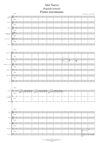 Año Nuevo (Second Symphony) - Score Only