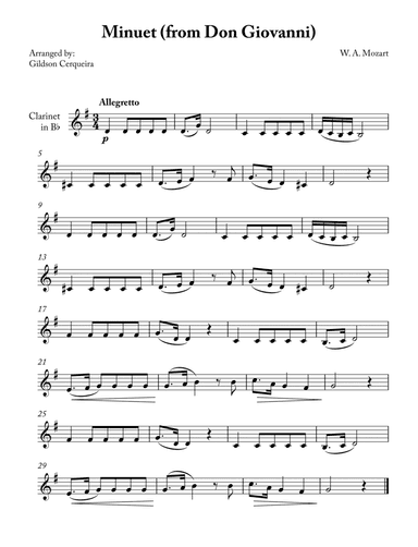 Minuet (from Don Giovanni)