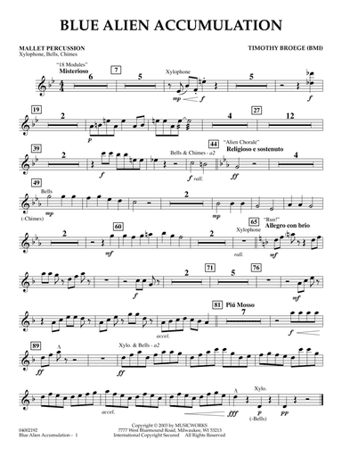 Blue Alien Accumulation - Mallet Percussion