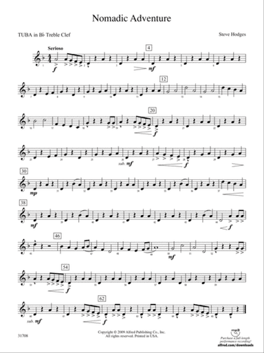 Nomadic Adventure: (wp) B-flat Tuba T.C.