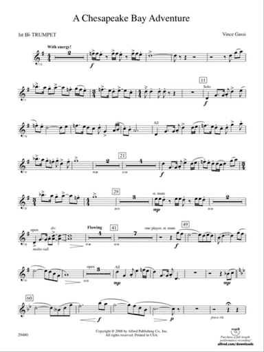A Chesapeake Bay Adventure: 1st B-flat Trumpet