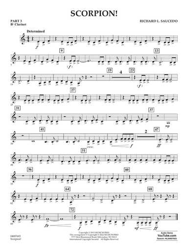 Scorpion! - Pt.3 - Bb Clarinet