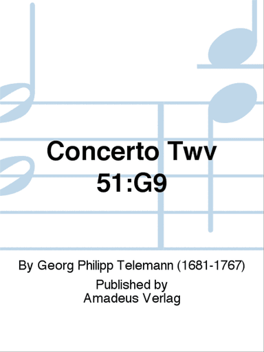 Concerto TWV 51:G9