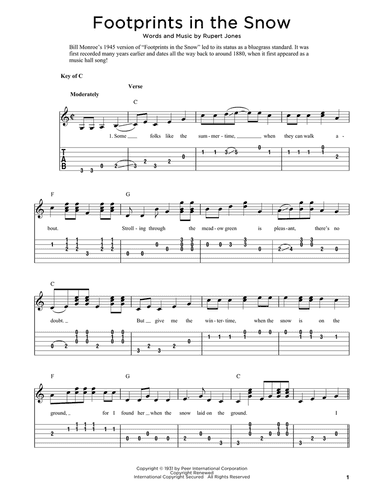 Footprints In The Snow (arr. Fred Sokolow)