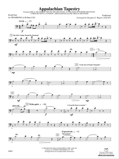 Appalachian Tapestry: (wp) 1st B-flat Trombone B.C.
