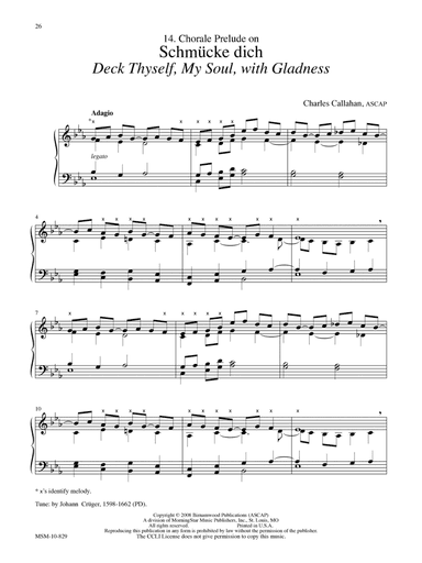 Chorale Prelude on Schmücke dich (Deck Thyself, My Soul, with Gladness)