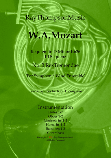 Mozart: Requiem in D minor K626 III.Sequenz No.3 Rex tremendae - symphonic wind