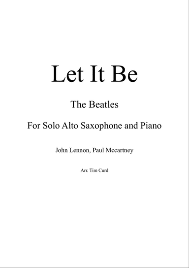 Let It Be