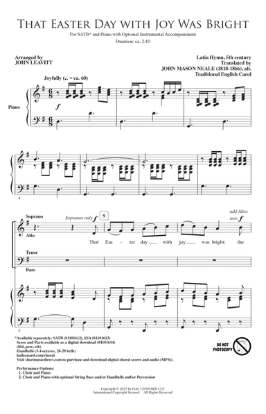 That Easter Day With Joy Was Bright (arr. John Leavitt)
