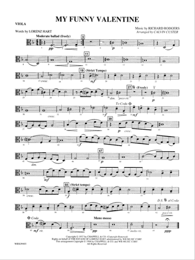 My Funny Valentine: Viola