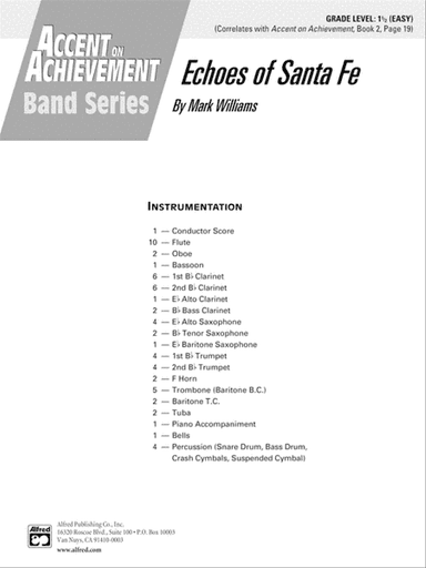 Echoes of Santa Fe: Score