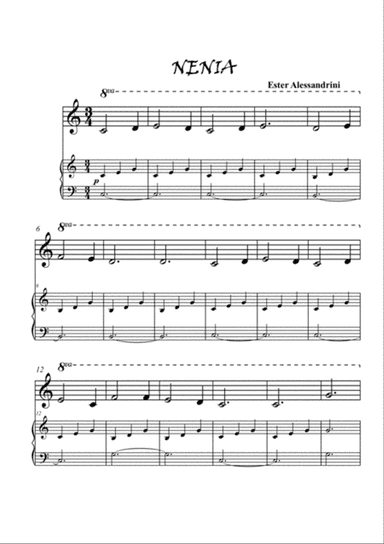Nenia. Piano 3 hands