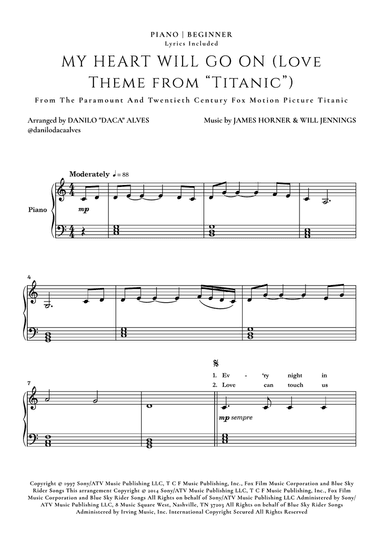 My Heart Will Go On (love Theme From 'titanic')