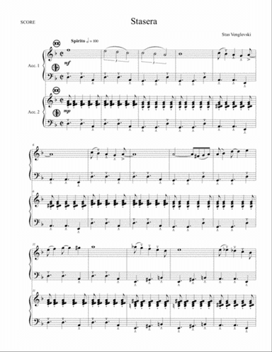 Stasera for Two Accordions