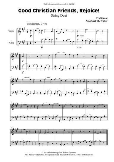 Good Christian Friends, Rejoice!