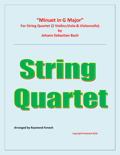Minuet in G Major - J.S.Bach - String Quartet
