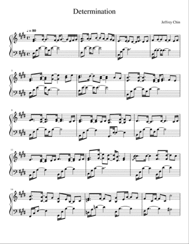 Determination - Piano Solo