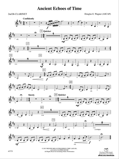 Ancient Echoes of Time: 2nd B-flat Clarinet