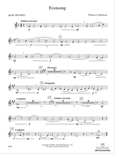 Evensong: 2nd B-flat Trumpet