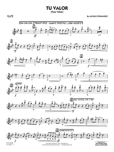Tu Valor (Your Value) - Flute