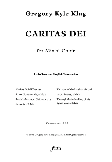Caritas Dei