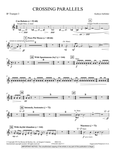 Crossing Parallels - Bb Trumpet 3