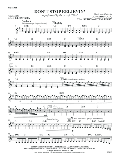 Don't Stop Believin': Guitar