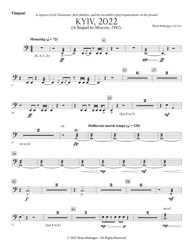 Kyiv, 2022: Timpani