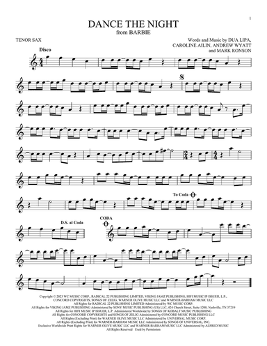 Dance The Night (from Barbie)
