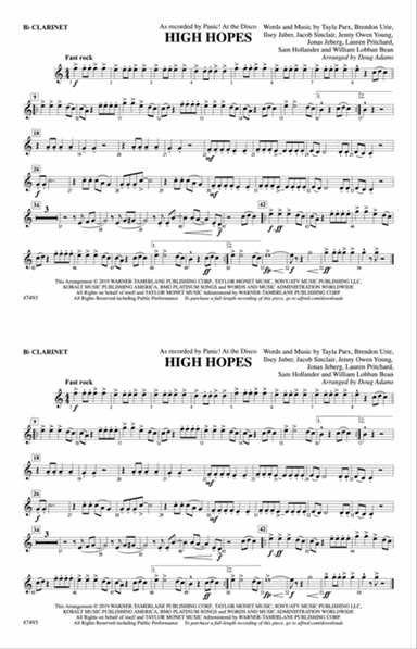 High Hopes: 1st B-flat Clarinet