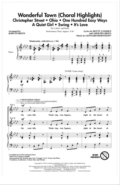 Wonderful Town (Choral Highlights) (arr. John Purifoy)