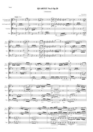 QUARTET No.1 Op.20 1. Introduction
