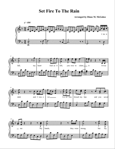 Set Fire To The Rain