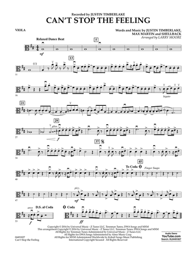 Can't Stop the Feeling - Viola