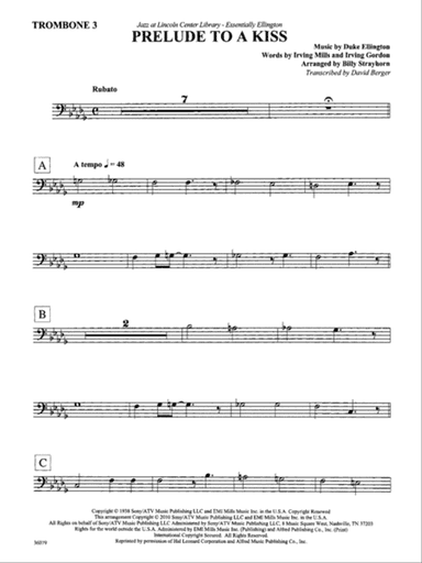 Prelude to a Kiss: 3rd Trombone