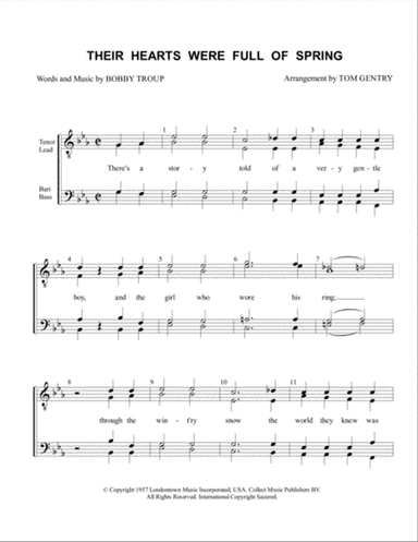 Their Hearts Were Full Of Spring