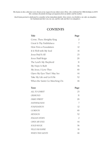 Hymn Portraits: 12 Settings for Organ
