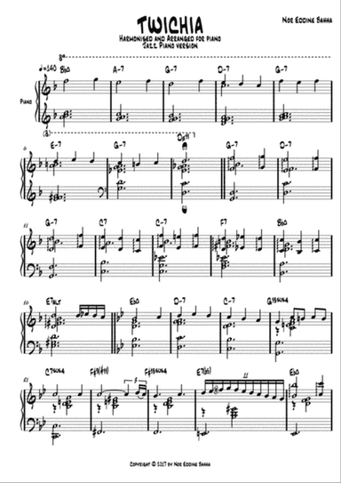 TWISHIA 1 for PIANO