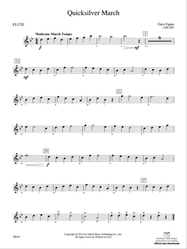 Quicksilver March: Flute