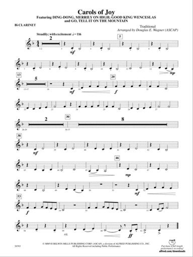 Carols of Joy: 1st B-flat Clarinet