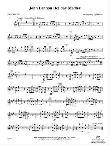 John Lennon Holiday Medley: Xylophone