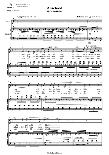 Abschied, Op. 4 No. 3